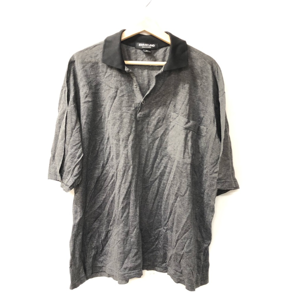 Emme Unno Italy XL dark gray polo shirt